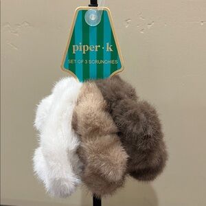 Piper K | Set of 3 Faux Fur Scrunchies
